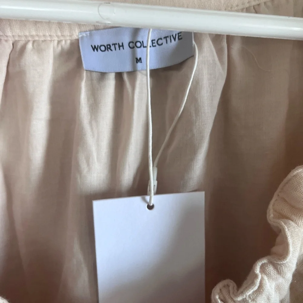 Worth collection Goddess babydoll whimsical maxi dress 
Blush color size medium - Picture 4 of 7